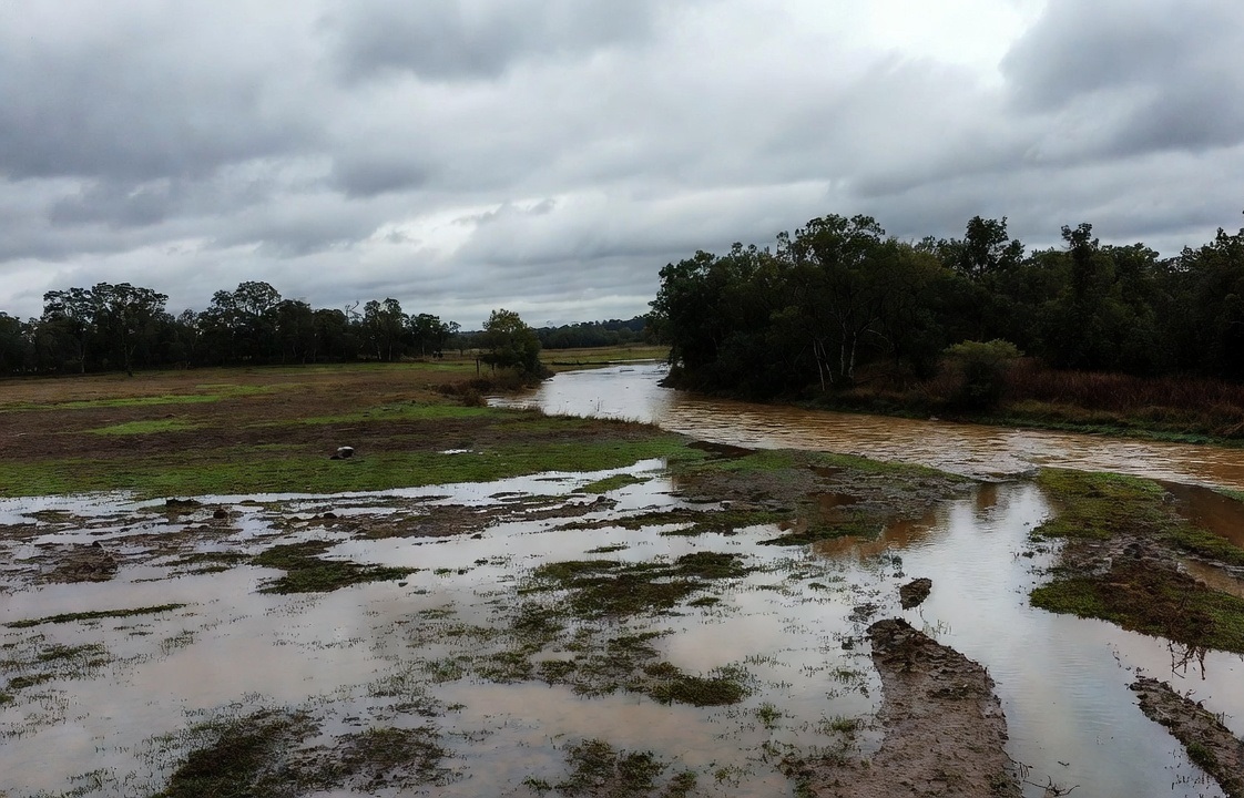 затопленный участок до начала работ